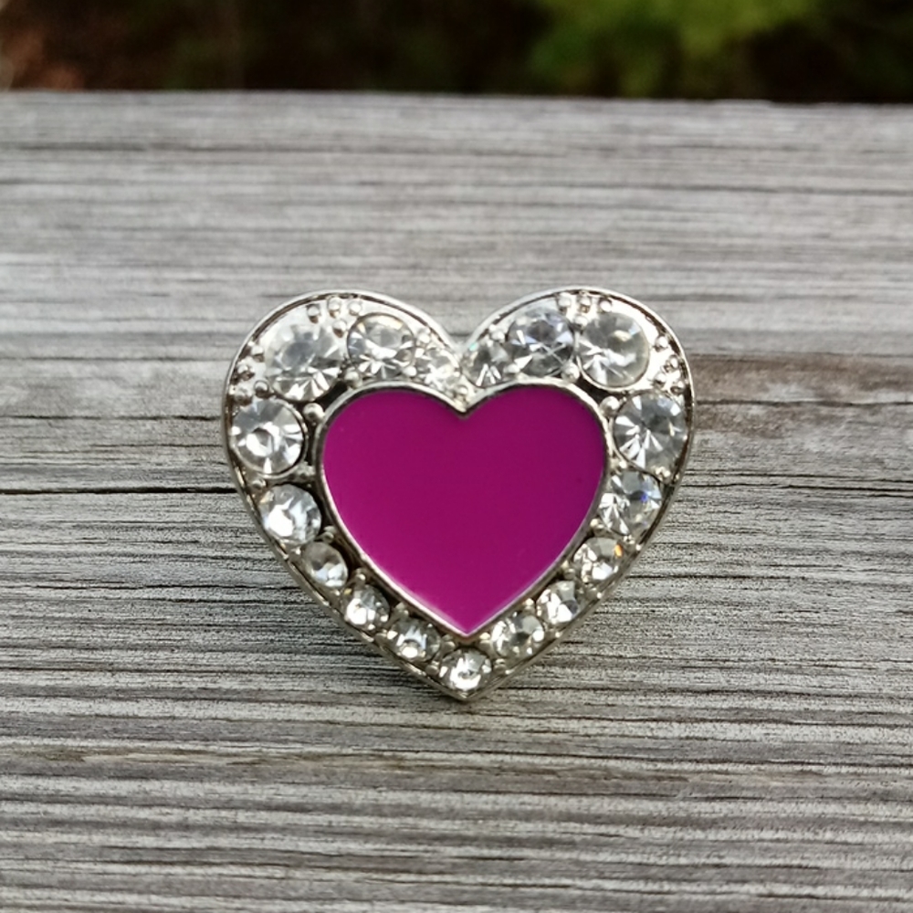 💥 CLOSET CLOSING SALE 💥 Purple & silver heart ring-NO COUNTER OFFERS!!